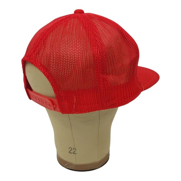 Vintage Camp Yocona 1992 Mesh OSFM Snapback Cap Trucker Foam Baseball Hat Red - Picture 11 of 13